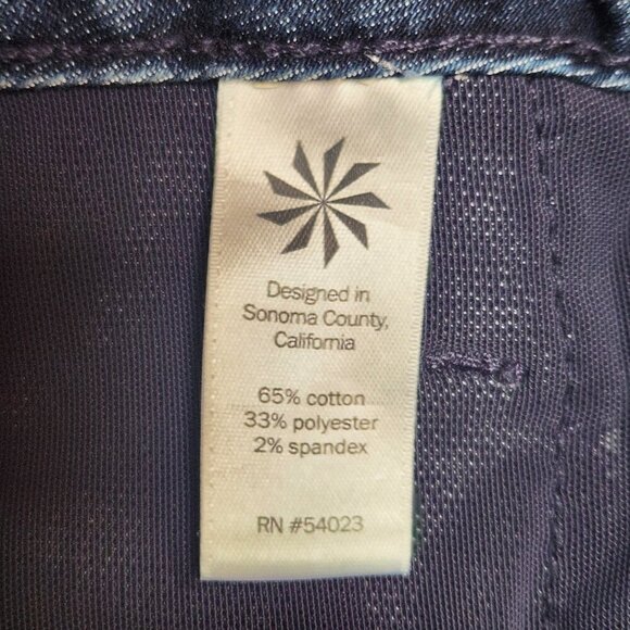 Athleta  Denim Jeans Womens 6p Petite Mid Rise Dark Wash Shaping Stretch Pants - Picture 7 of 8